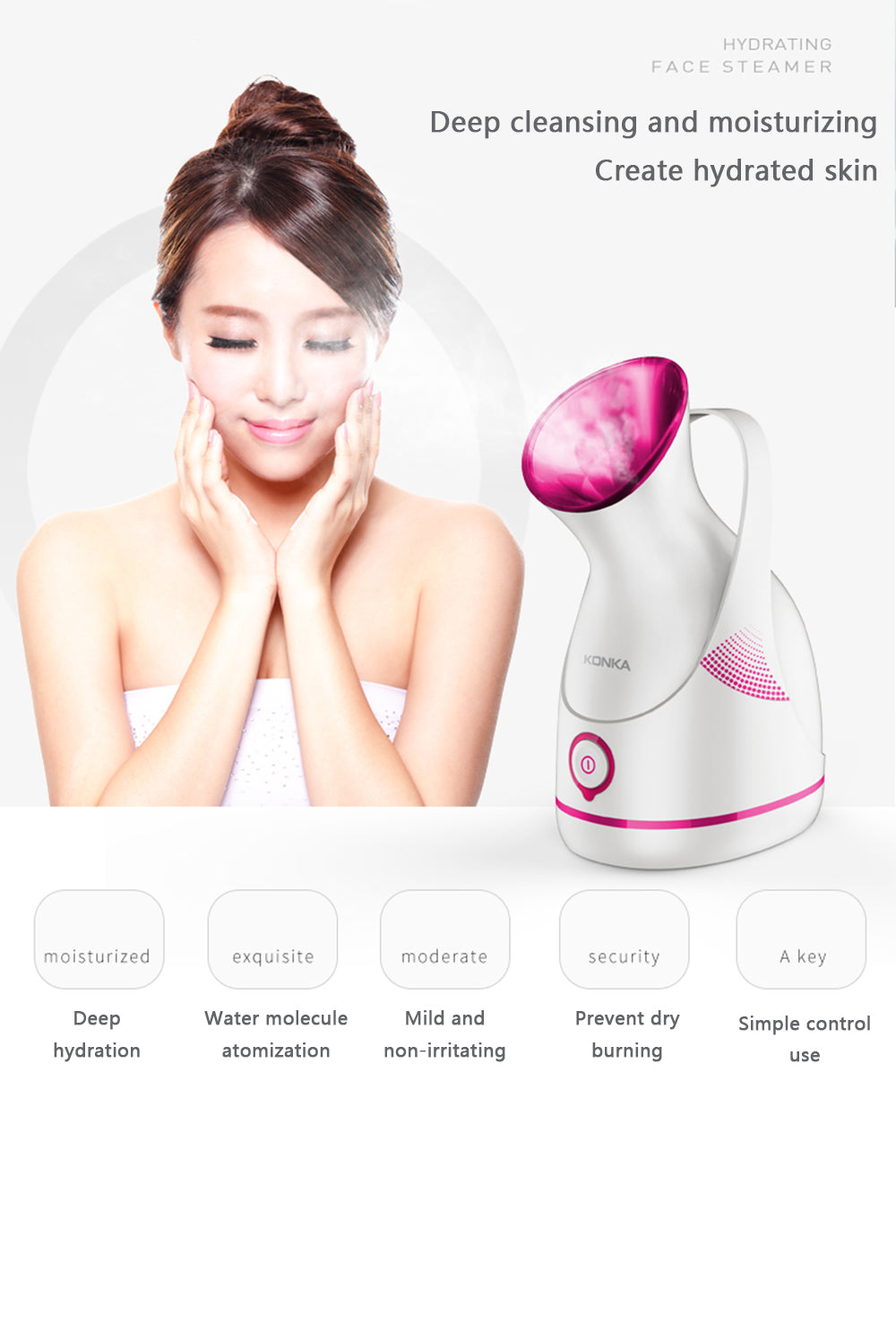 Konka Large-Capacity Face Steamer